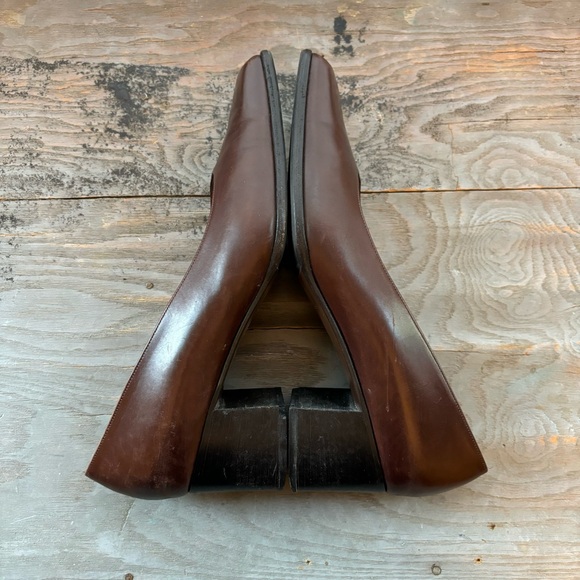 Bally dark brown stacked heel shoes | size 8.5 - Picture 2 of 11